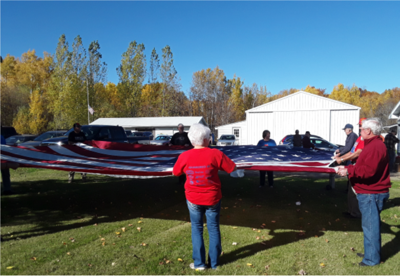 November Flag burning ceremony 2017